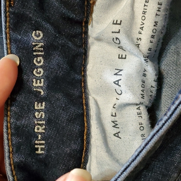 American Eagle Hi-Rise Shortie Shorts sz 8 - Picture 4 of 5